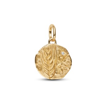 CHARM MÉDAILLON ÉPI DE BLÉ DORÉ