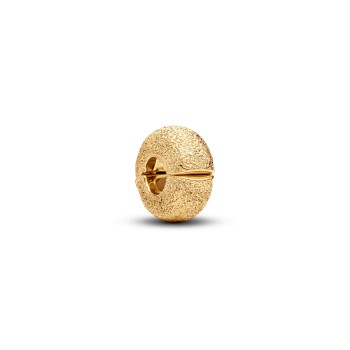 MINI CHARM CLIP TEXTURÉ DORÉ