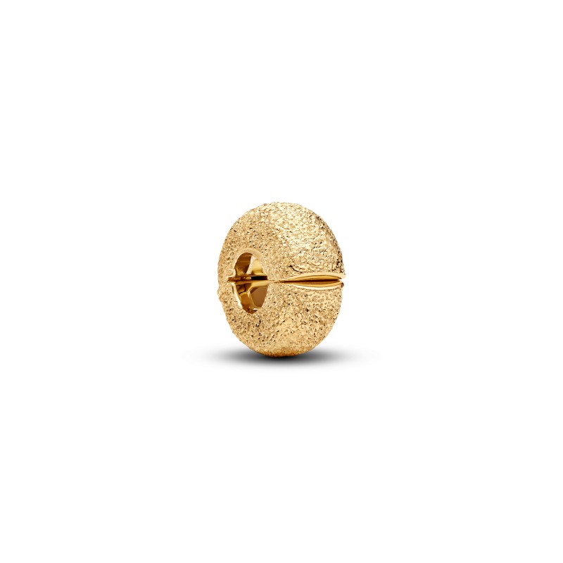 MINI CHARM CLIP TEXTURÉ DORÉ