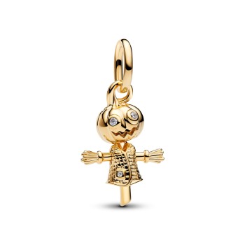 CHARM PENDANT ÉPOUVANTAIL CITROUILLE