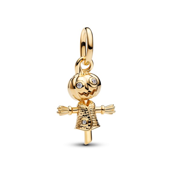 CHARM PENDANT ÉPOUVANTAIL CITROUILLE