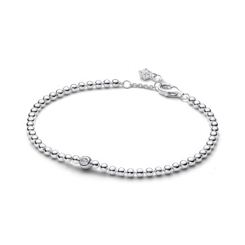 BRACELET PIERRE SCINTILLANTE ET SPHÈRE 16CM