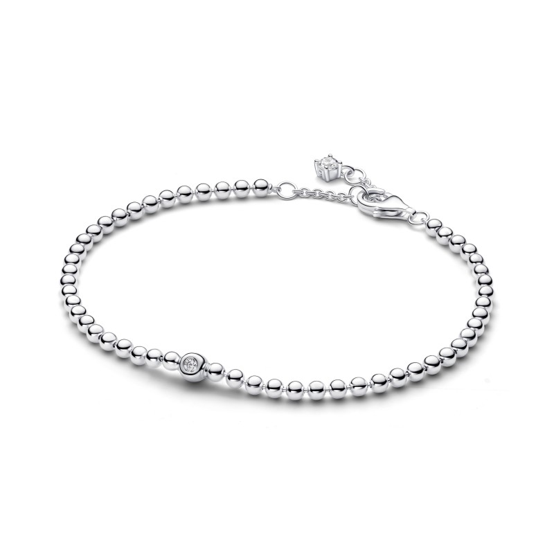 BRACELET PIERRE SCINTILLANTE ET SPHÈRE 16CM