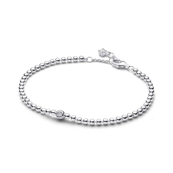 BRACELET PIERRE SCINTILLANTE ET SPHÈRE 16CM