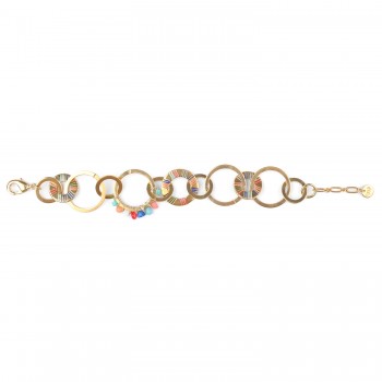 CLARISSE bracelet anneaux entrelacés